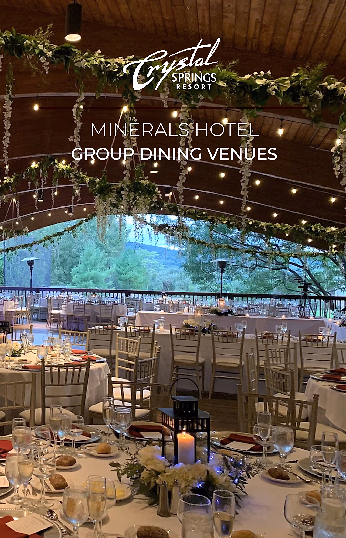 Sweetgrass pavilion set up for wedding.