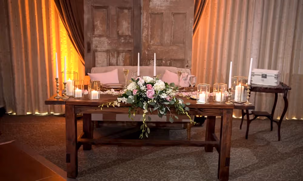 Sweetheart table in Diamond Ballroom