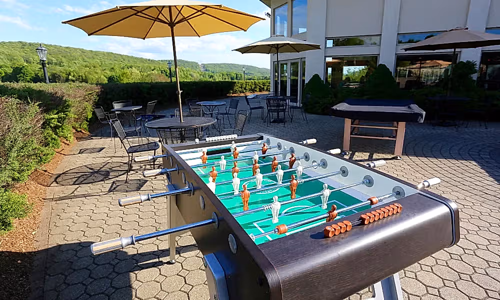 Foosball table at Bear Den Grille