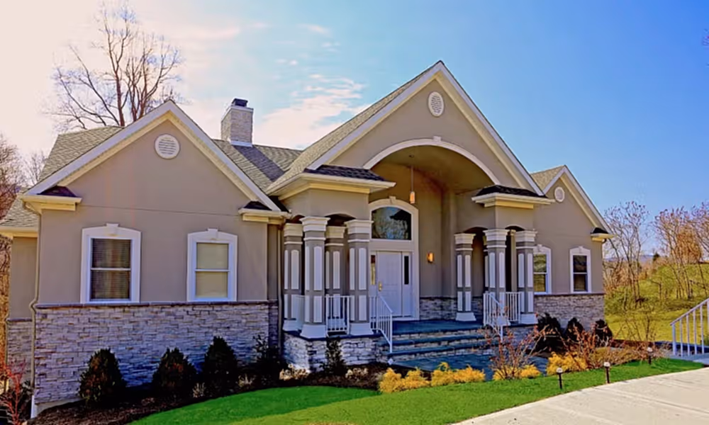 Outside the Grand Villa at Crystal Springs Resort in NJ