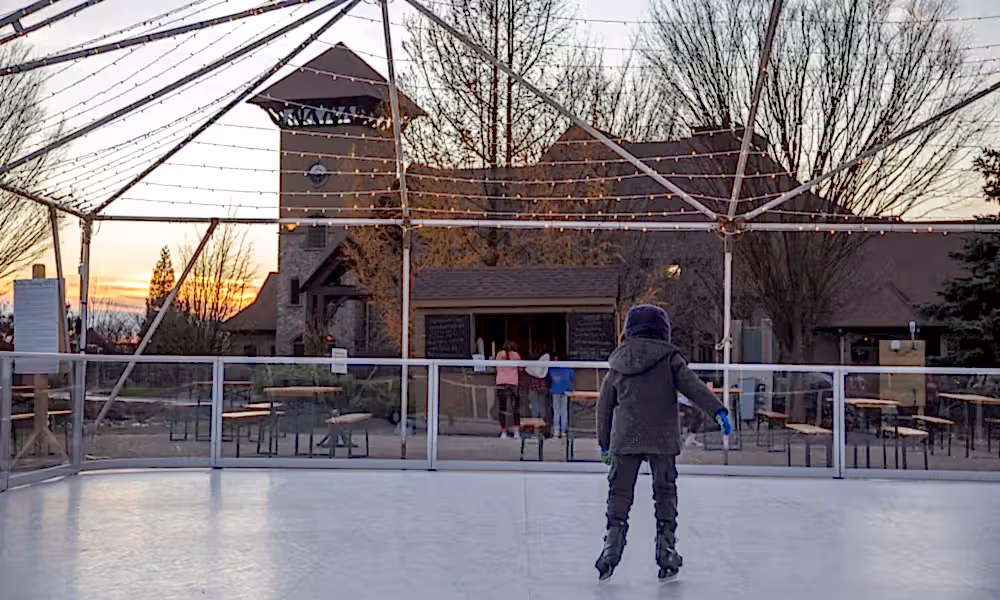 Child glice skating.