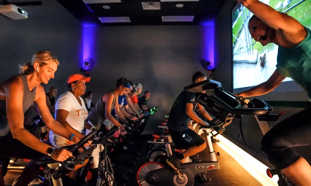 Spin class.