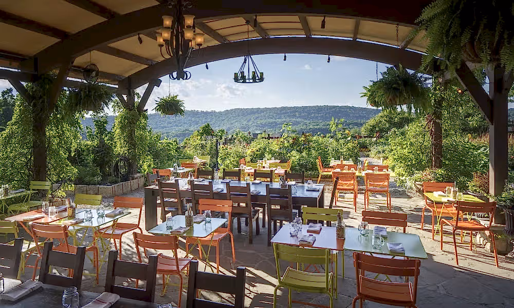 Chef's Garden outdoor seating at Crystal Springs Resort NJ