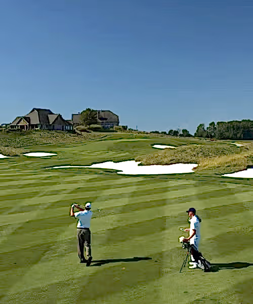 Golfer at Ballyowen Golf Club
