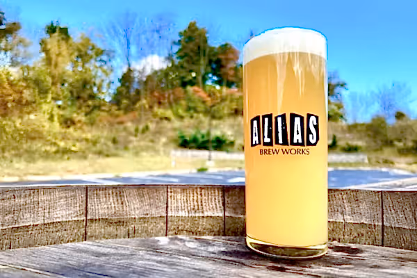 Alias Brew Works beer. 