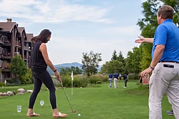 Putt and pour activity