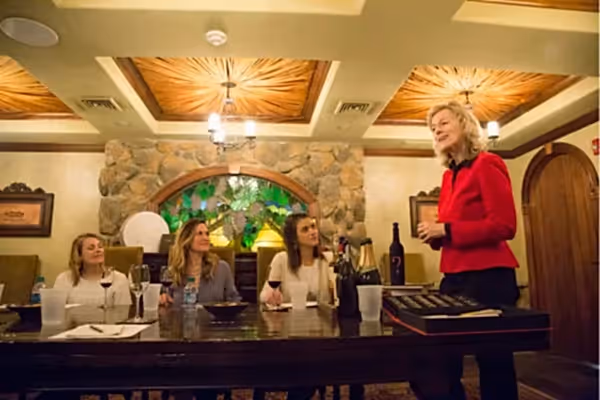 Susanne Wagner Teaching Wine Class