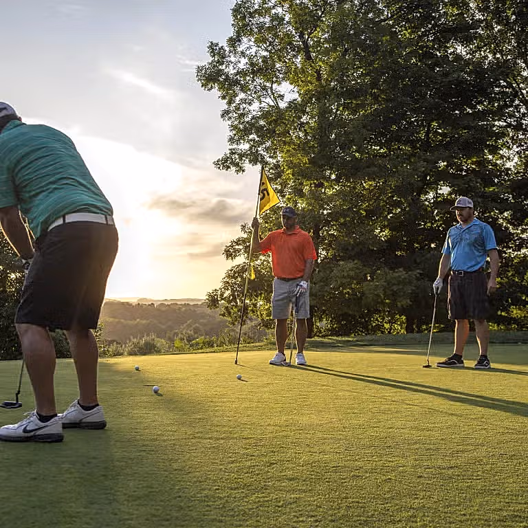 Golfers at Black Bear Golf Club at Crystal Springs Resort