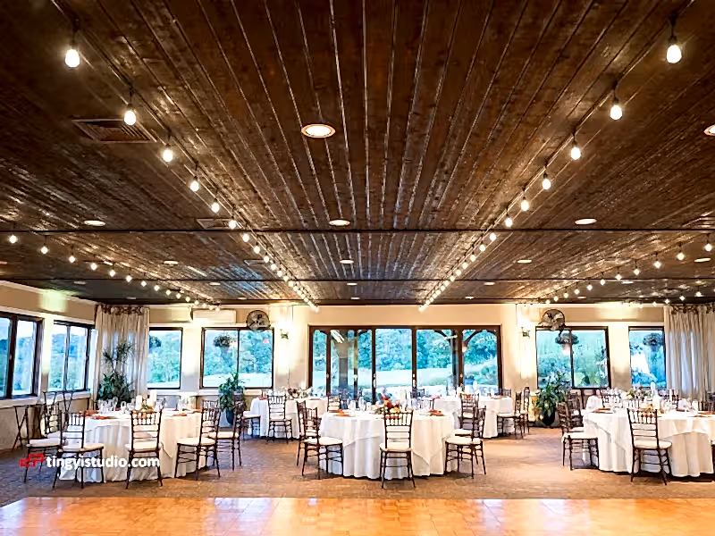 Ballyowen Bailigh Bluff House set up for wedding reception.
