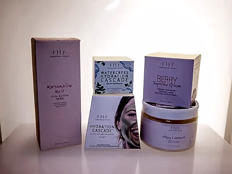 Farmhouse fresh skincare products.